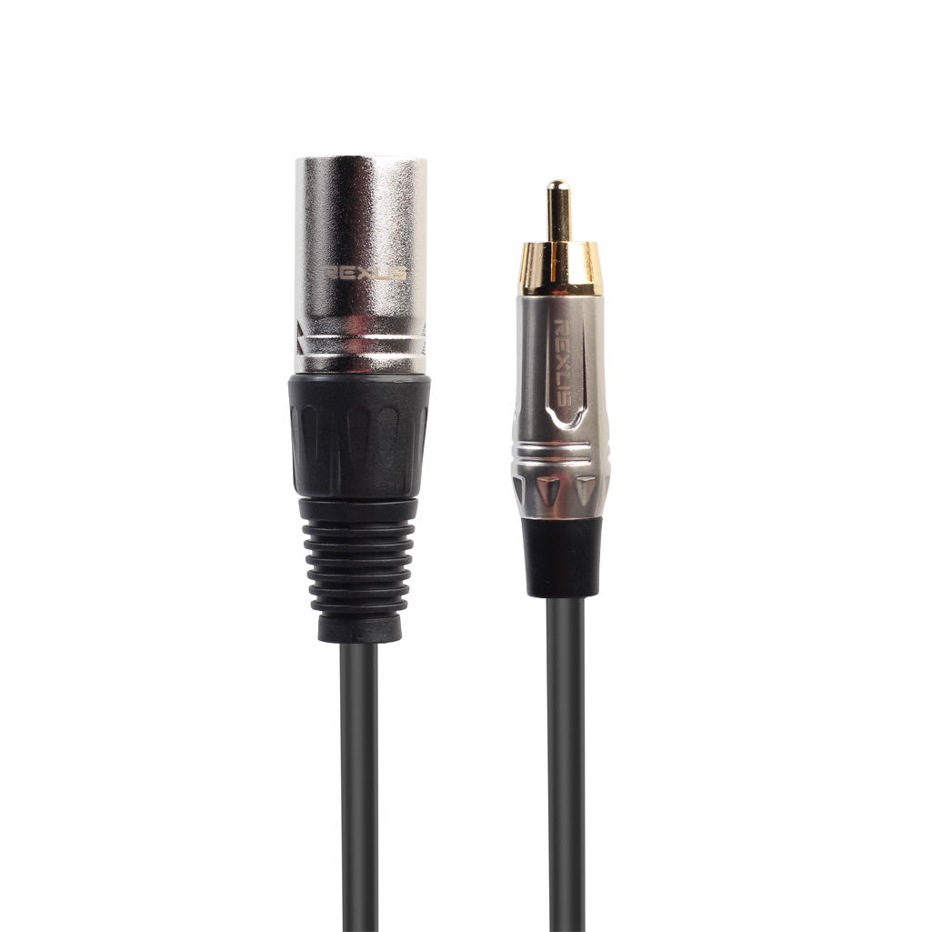 1/ 1.8/ 3M REXLIS TR042WM RCA Male to Canon Microphone Mixer Audio Extension Cable COD