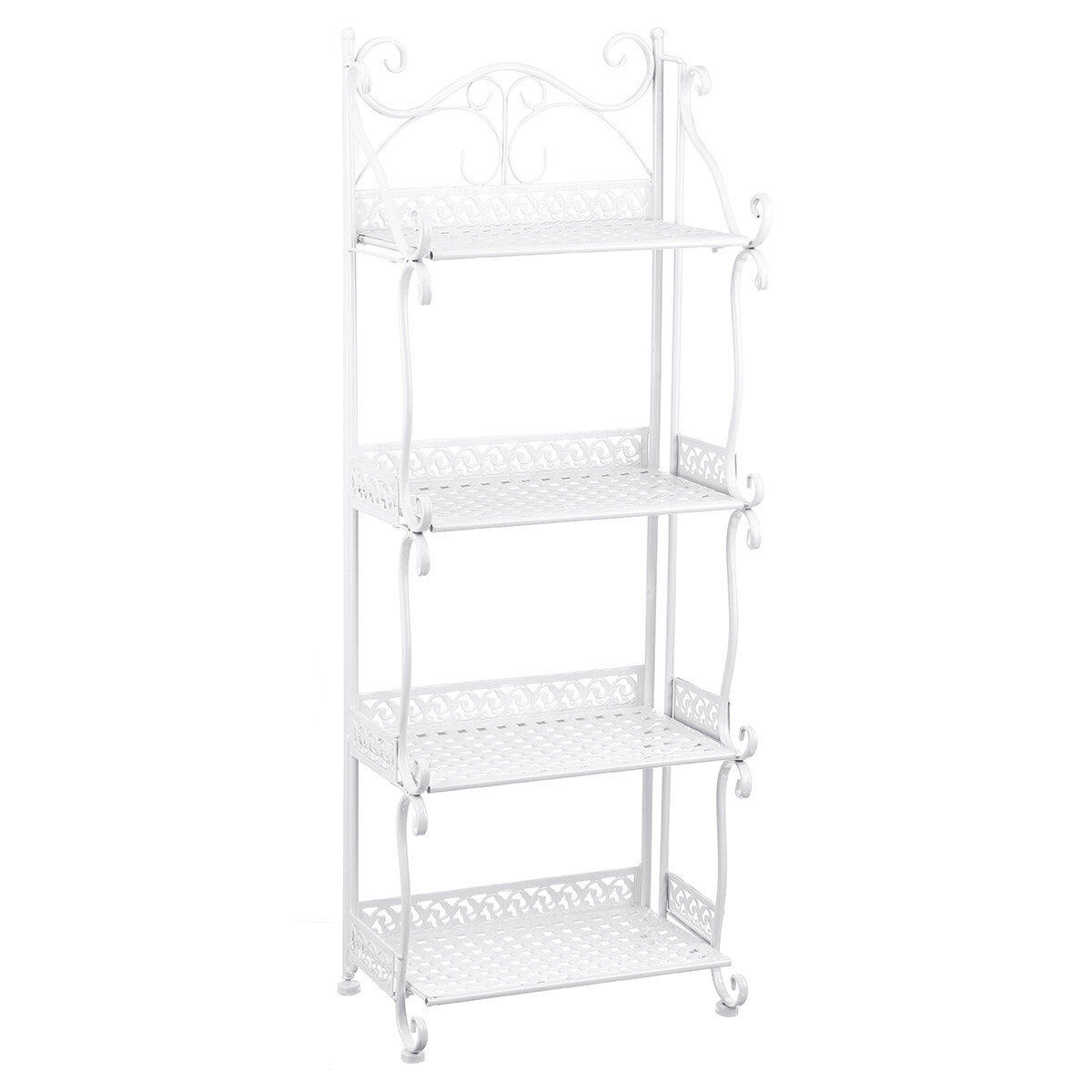 4 Layers Iron Storage Rack Modern Simple Bathroom Floor Shelf Household Shoe Rack Bookshelf Storage Shelf COD