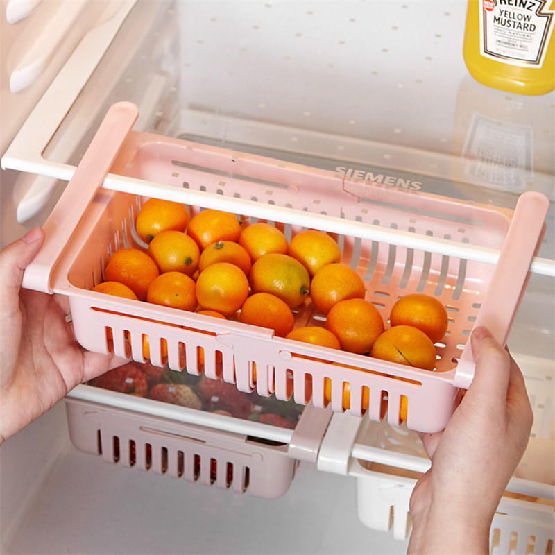 1 Piece Storage Holders Kitchen Article Storage Shelf Refrigerator Drawer Shelves Plate Layer Storage Basket Rack Desktop Organizer