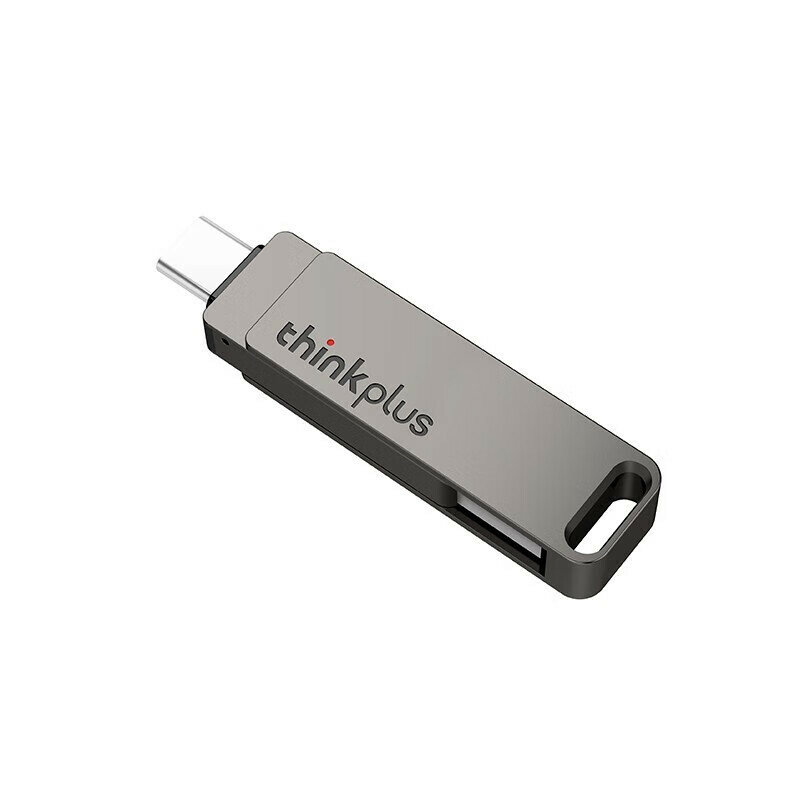 Lenovo Thinkplus MU110 Type-C&USB3.2 Flash Drive Dual Metal Interface 64GB 128GB 256GB 512GB High Speed Data Transmission Portable Memory U Disk for Phone Tablet Computer