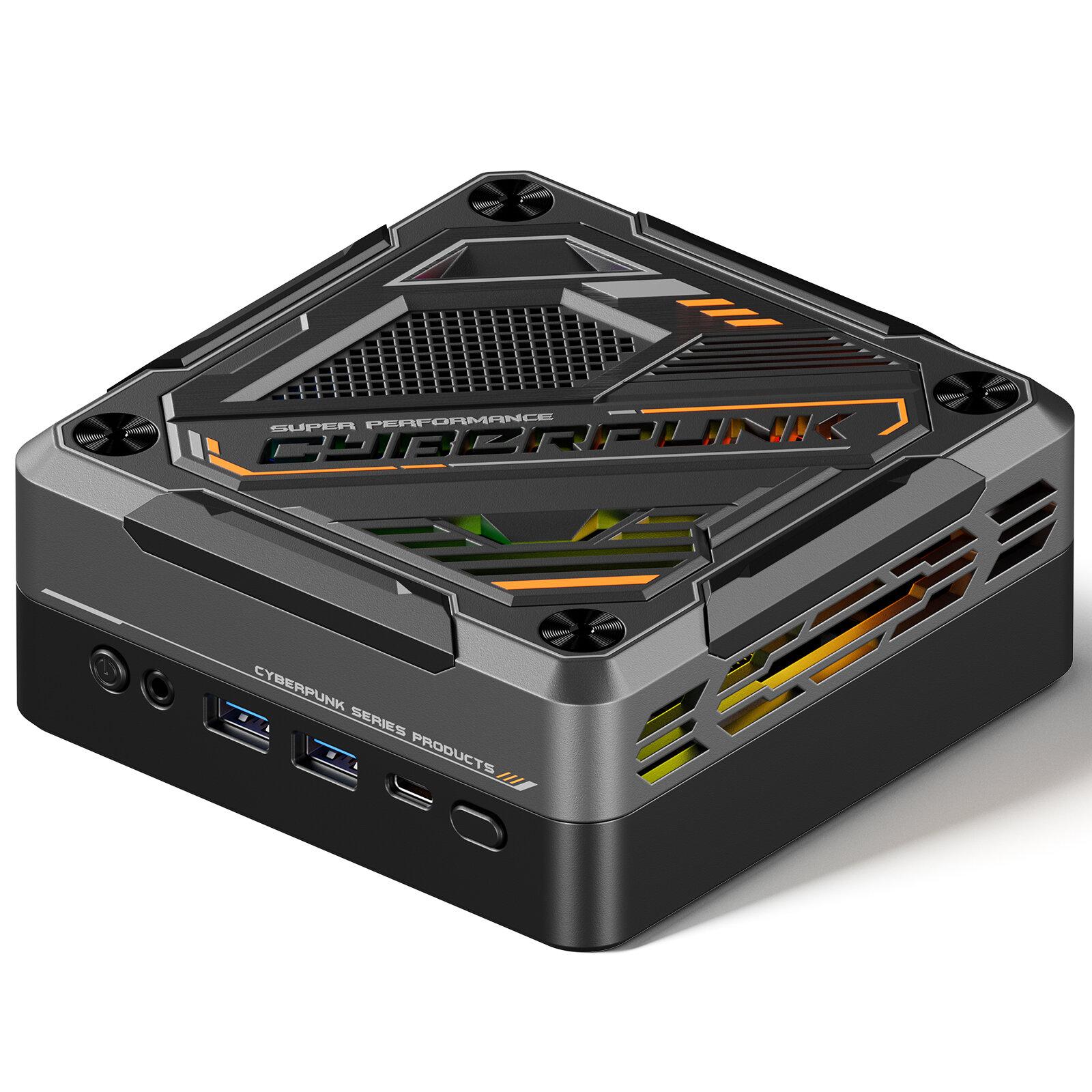 T-BAO MN78 AMD Ryzen 7 7840HS Mini PC 32GB RAM 1TB SSD 4K Triple Output WIFI 6 BT5.2 HDMI USB3.2 Type-C RGB Light Effect Mini Computer Desktop PC COD