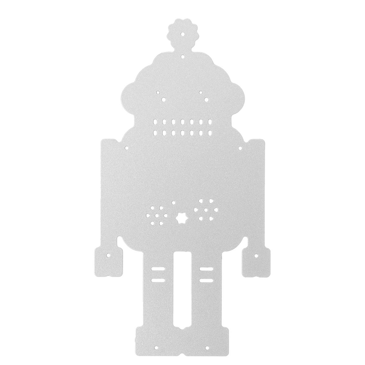 Robot Pattern DIY Cutting Scrapbook Card Photo Album Paper Embossing Craft Decoration COD