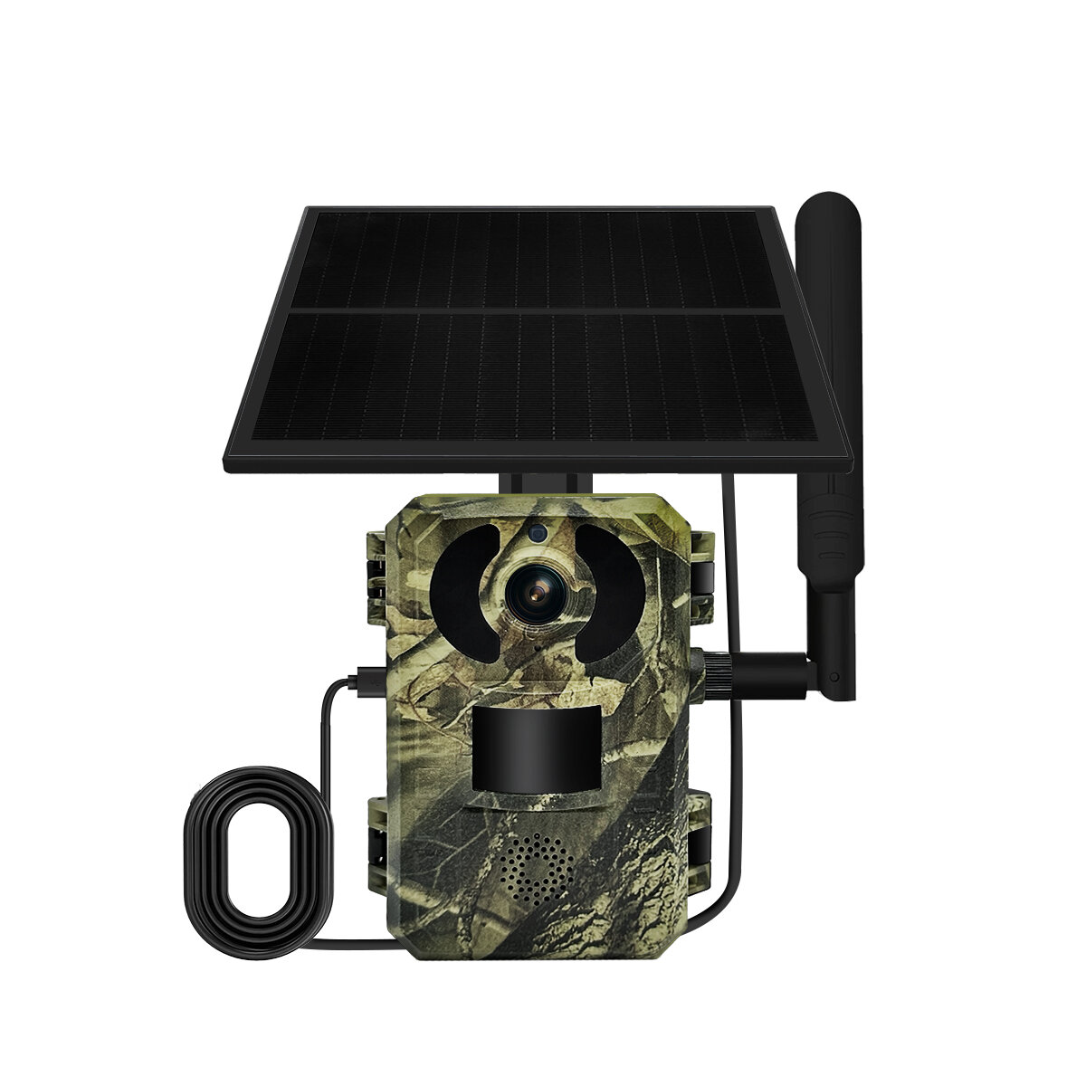 ESCAM QF380 4G 1440P 16MP Hunting Camera Wireless PIR Motion Detection Night Vision Two-way Audio IP66 Solar Powered Wild Animal Monitoring Cameras EU Version