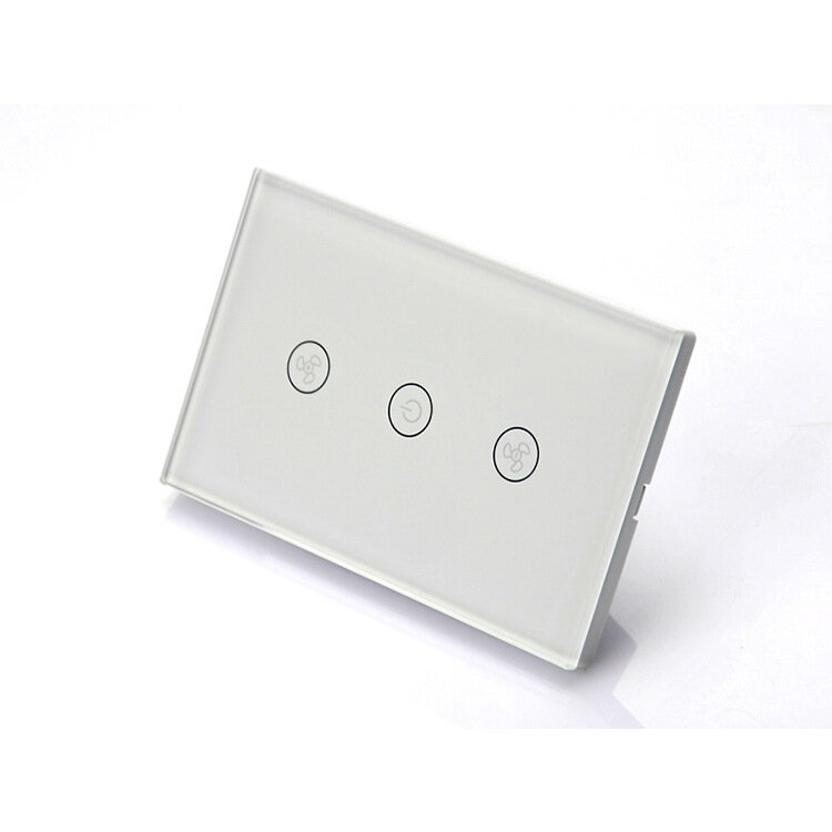 WF-FS011 Tuya Smart Wifi Touch Fan Switch US Standard Remote Control Switch Compatible with Amazon Alexa Google Home COD