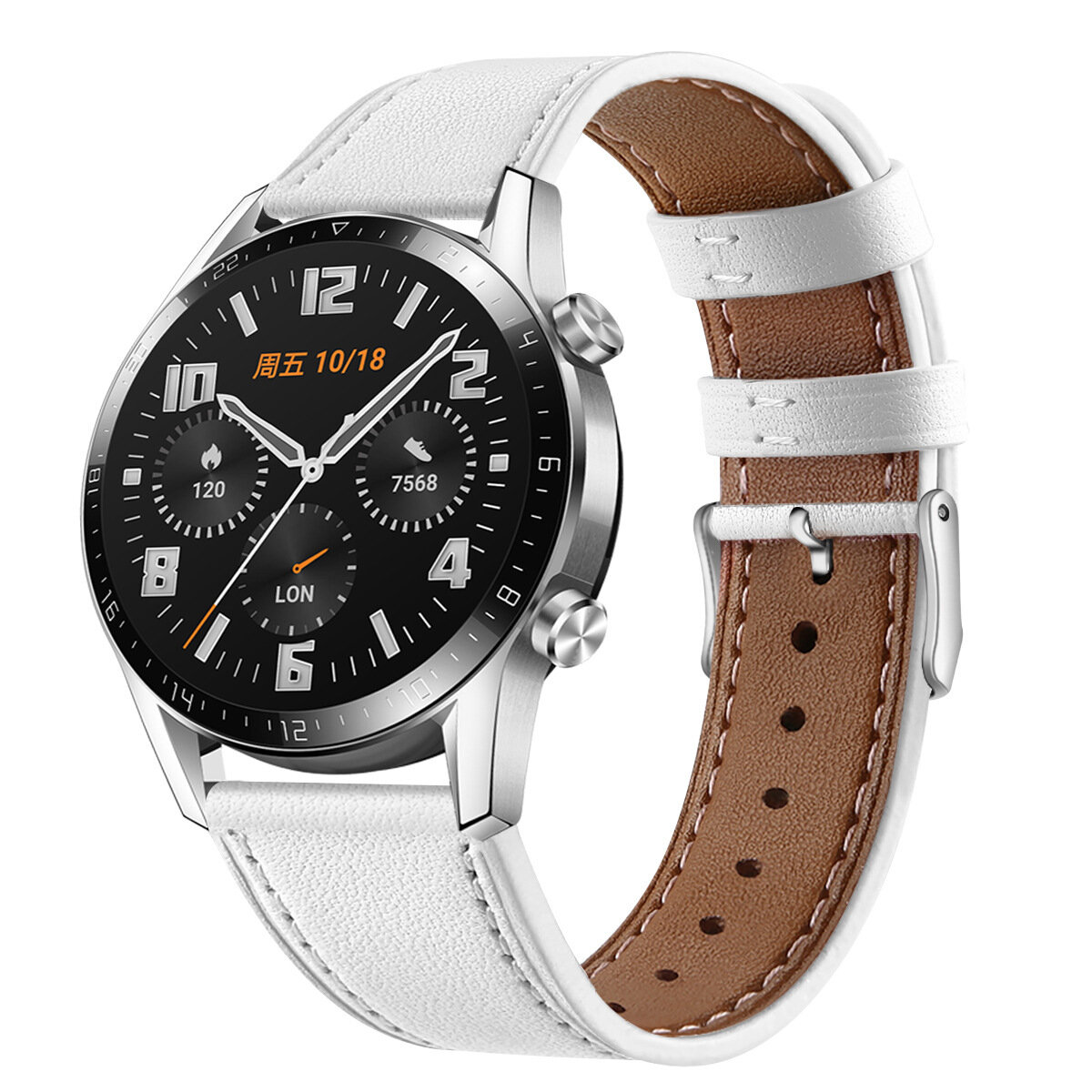 Bakeey 22mm Replacement Strap Genuine Leather Smart Watch Band For Huawei WATCH GT/GT2 46MM COD