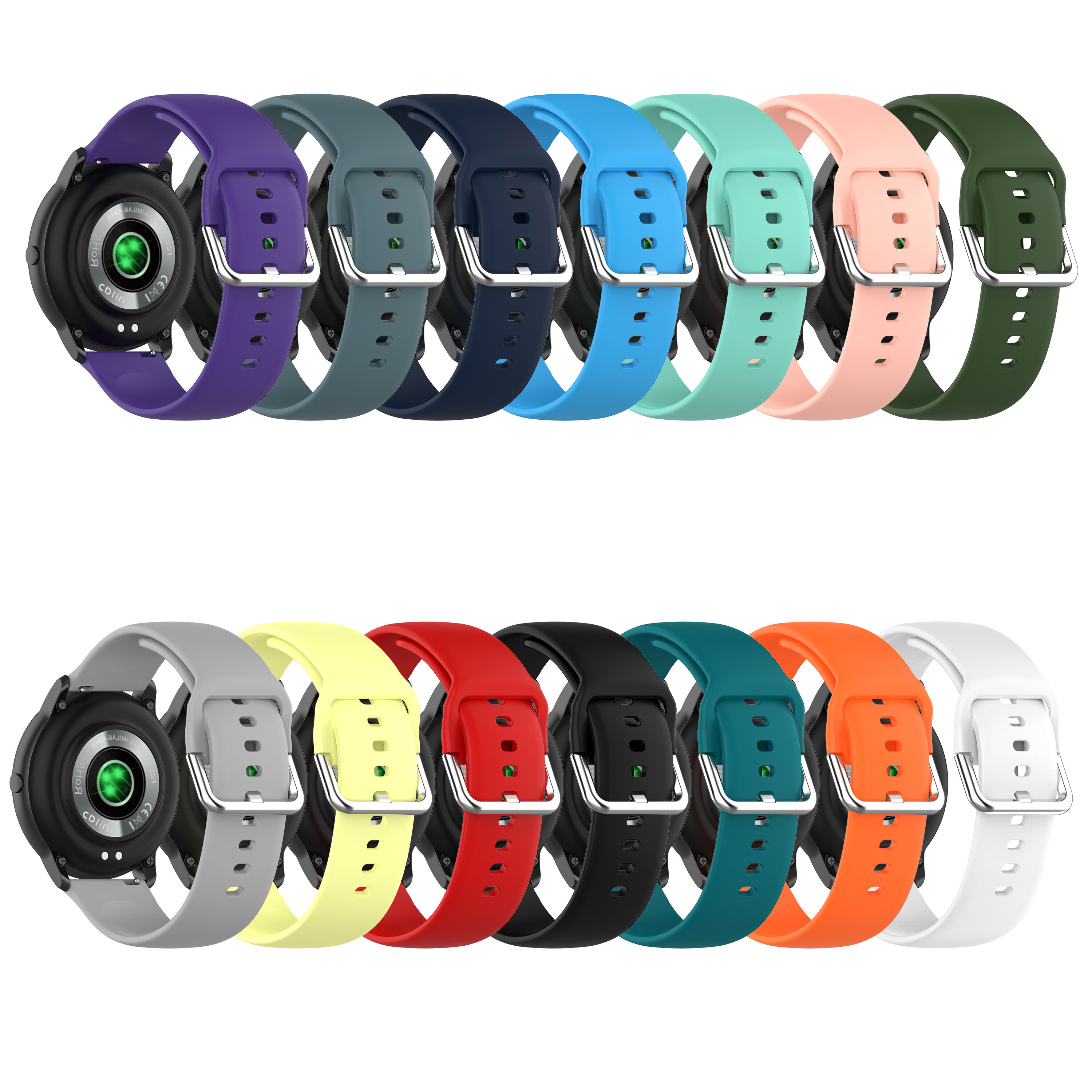 [Multi-Color to Choose] Bakeey Comfortable Soft Silicone Watch Band Strap Replacement for Xiaomi Haylou RT LS05S/ Haylou Solar LS05/ YAMAY SW022/ Imilab KW66