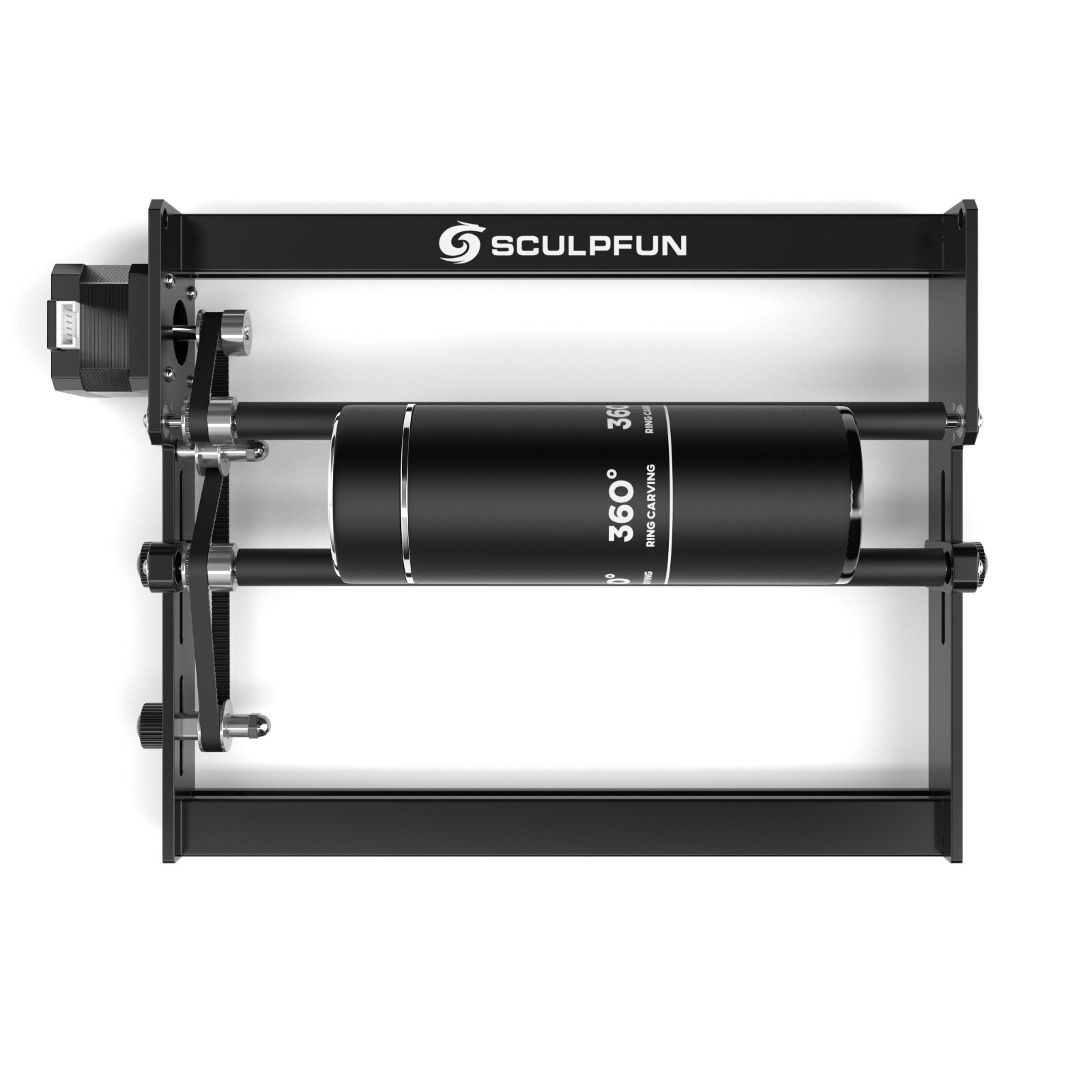 SCULPFUN Laser Rotary Roller for S9 Laser Engraver Y-axis Roller 360 degree Rotating for 6-150mm Engraving Diameter 4 raise feet for Cylindrical Objects fit S6 S6 PRO